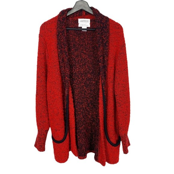 Vintage 90s Sideffects Open Front Cardigan Large